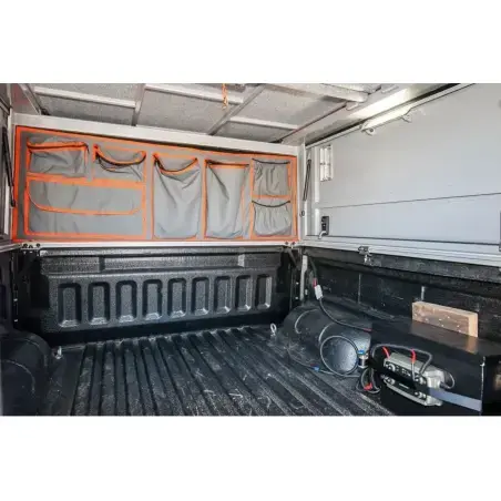 Sac en toile coté cabine hardtop camper Toyota HZJ79 Alu-Cab